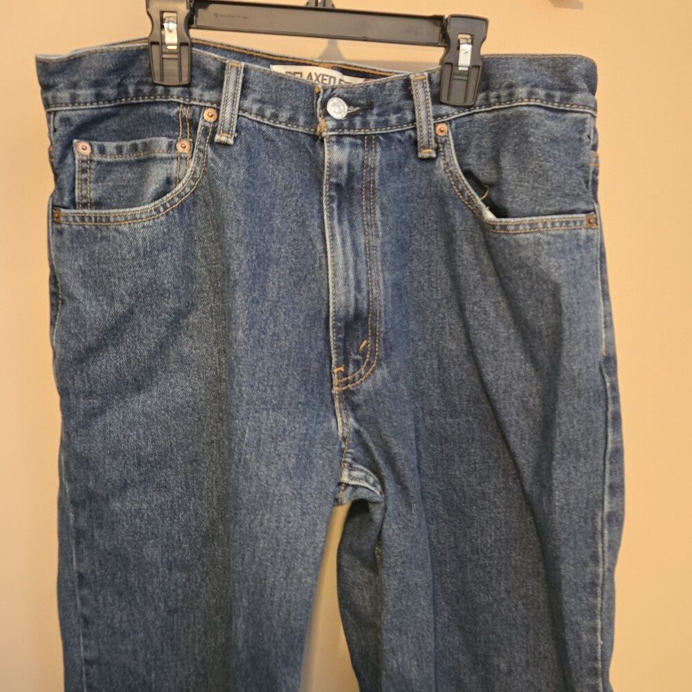 Levis 550 Jeans Mens Blue Denim 100% Cotton 34x30